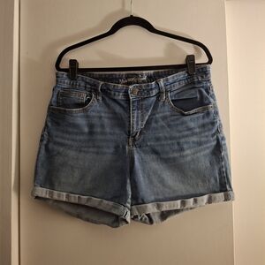 Universal Thread Women's Light Blue Distressed Jean Shorts